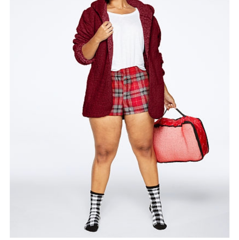 Victoria secret sherpa cardigan gift set